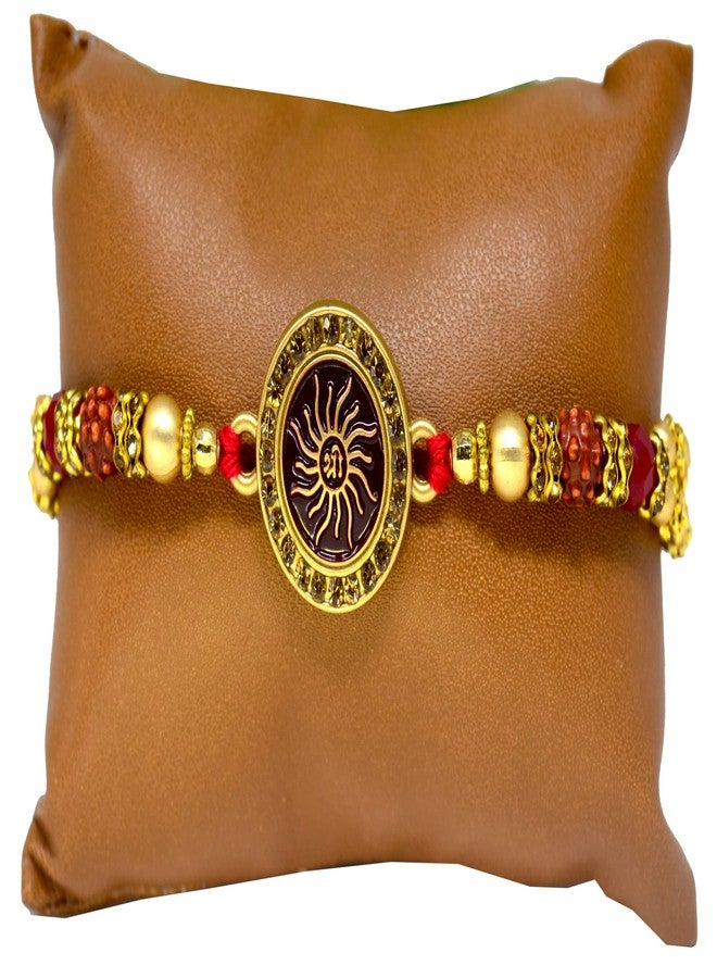 Midiron Rakhi gift for Brother | Rakhi with Nut Mix Dry Fruit Gift Set | Rakhi for brother with dry fruit | Rakhi with dry fruits combo | Rakhi combo pack for Bhaiya | Rakhi with Nut Mix Dry Fruit, Roli and Greeting Card Gift Set - Image 2