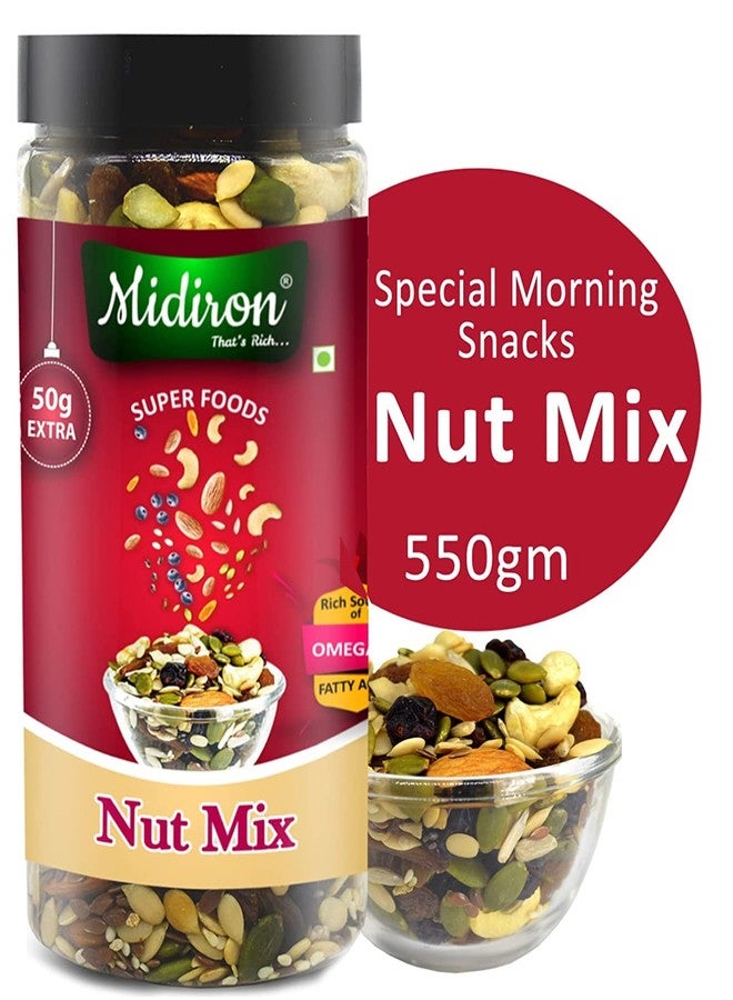 Midiron Rakhi gift for Brother | Rakhi with Nut Mix Dry Fruit Gift Set | Rakhi for brother with dry fruit | Rakhi with dry fruits combo | Rakhi combo pack for Bhaiya | Rakhi with Nut Mix Dry Fruit, Roli and Greeting Card Gift Set - Image 3