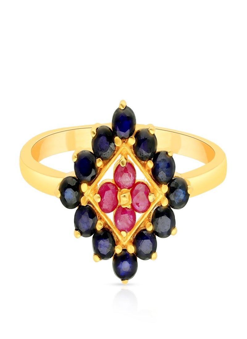 Malabar Gold and Diamonds 22 Carat 916 Purity Precia Gemstone Ring PGNFNC230RN1 for Women  - Image 2