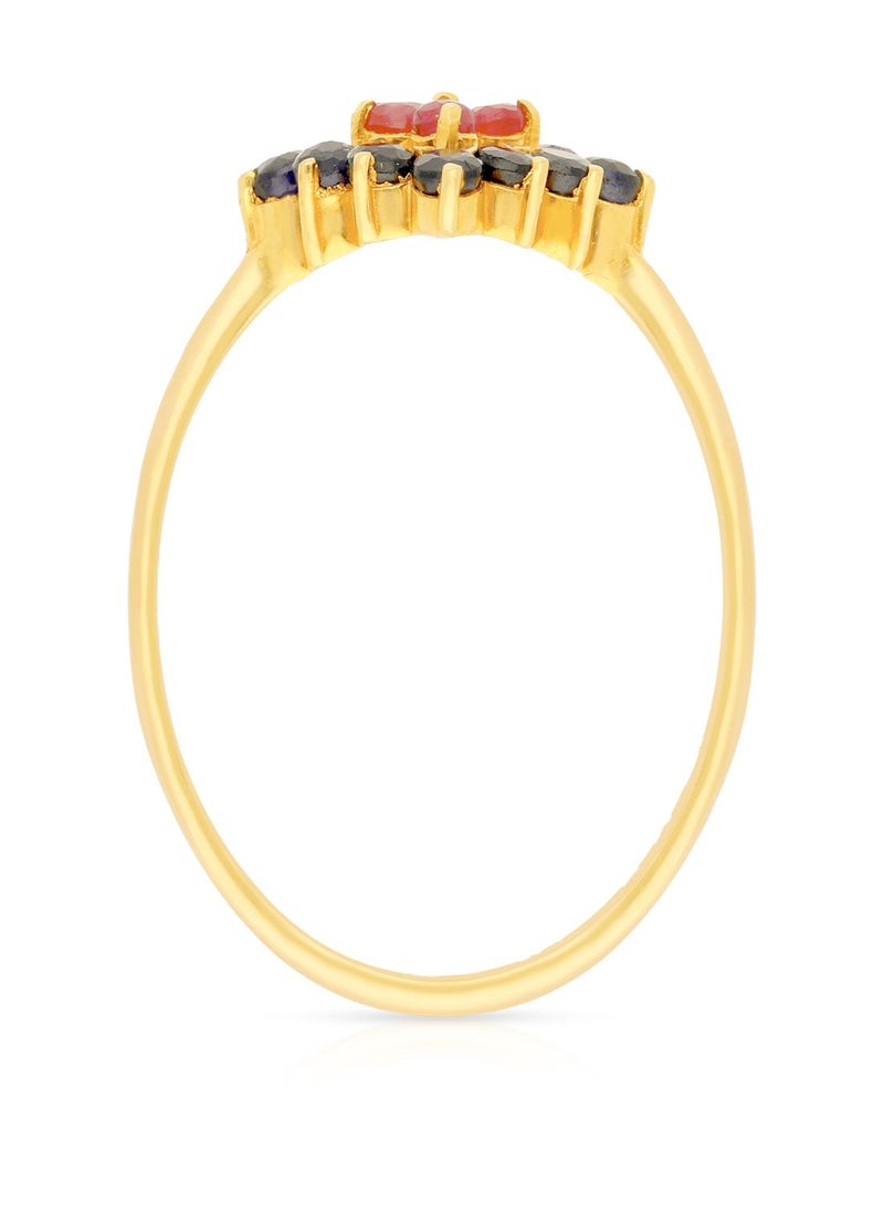 Malabar Gold and Diamonds 22 Carat 916 Purity Precia Gemstone Ring PGNFNC230RN1 for Women  - Image 3