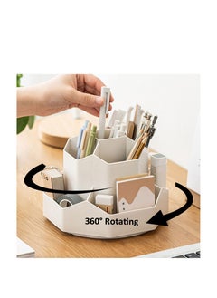 Excefore 9 Slots 360-Degree Rotating Multi-Functional Pen Holder, Pencil Pen Holder for Desk, Home Office Desktop Organizer, High capacity Pencil Cup Pot, Suitable for Office, School, Home, Art Supply  - Image 1