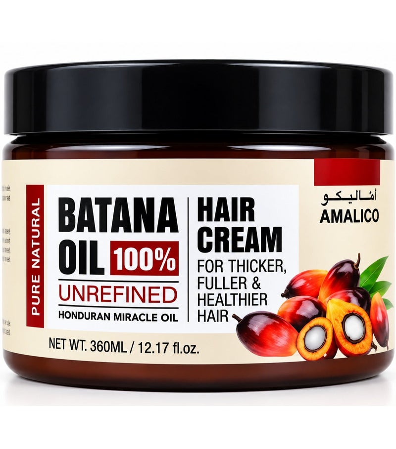 AMALICO Batana Oil 100% Unrefined Hair Cream 360ml - Image 1