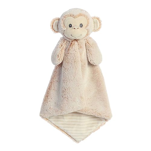 ebba Aurora® Snuggly Cuddlers Luvster™ Marlow Monkey Baby Stuffed Animal - Comforting Companion - Security and Sleep Aid - Brown 16 Inches - Image 1