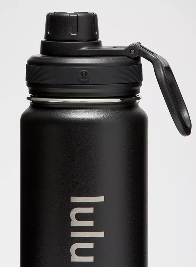 Lululemon 24oz/710ml Stainless Steel Vacuum Insulated Sports Water Bottle, Leak Proof Push Pull Lid, BPA Free, Double Wall Drink Bottle - Image 2