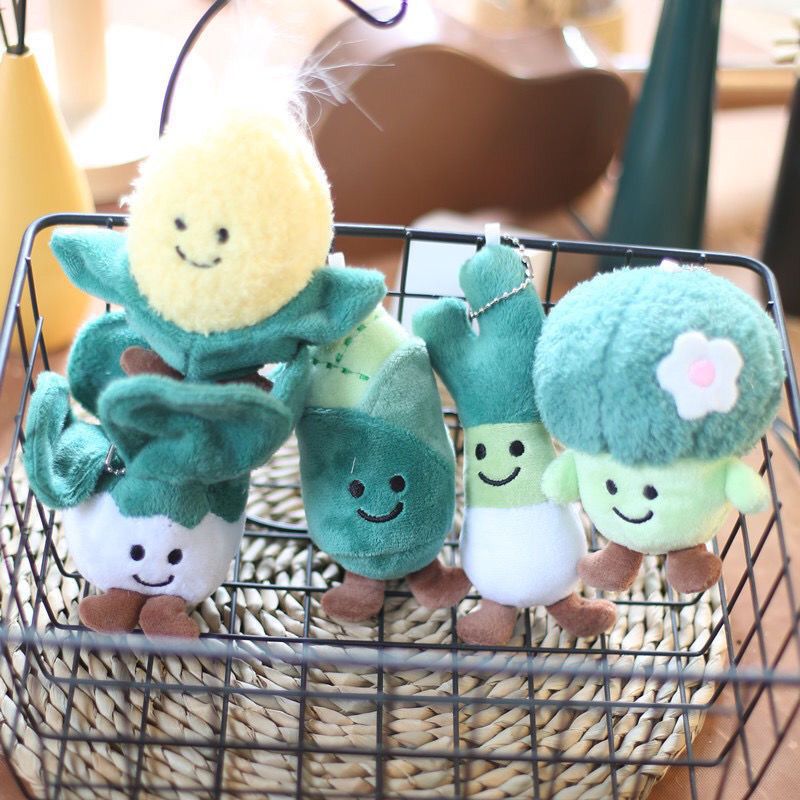 Creative Vegetable Plush Keychain Pendant - Image 2