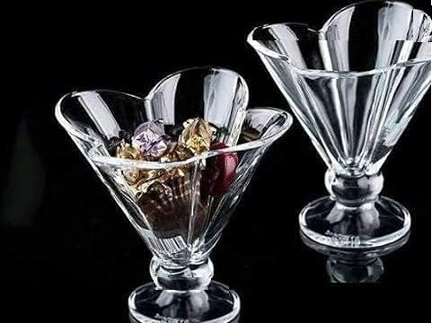 HEIP HEIP 120 ML Ice Cream Glasses Cups Dishes for Desserts MilkshakeFruit and Pudding Glass Serving Bowls Perfect for Home Restaurants and Parties Dishwasher Safe SAT of 6 Ice Cream Cupsnn  - Image 3