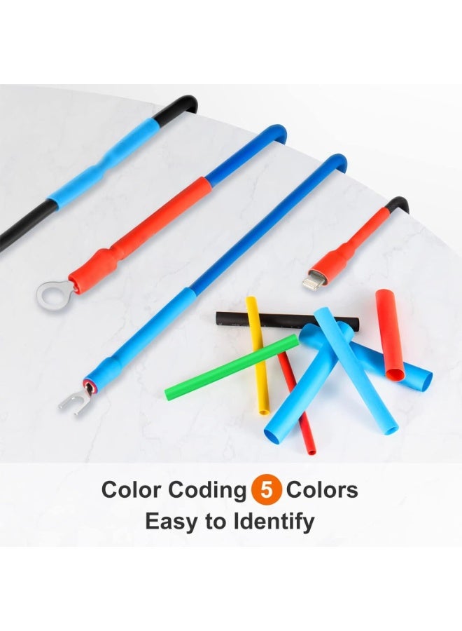 Heat Shrink Tubing,Electrical Wire Cable Wrap Assortment Electric Insulation Heat Shrink Tube Kit with Box (Size : 560PCS)  - Image 3