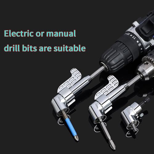 ANZAILALA Drill Machine Attachment Tools 105 Degree Right Angle Drill Drive 1/4 Inch Hex Shank Screwdriver Attachment (normal) - Image 3