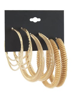 Pair Of 3 Hoop Earrings Set