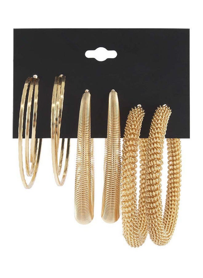 NIBEMINENT - Pair Of 3 Hoop Earrings Set - Image 1