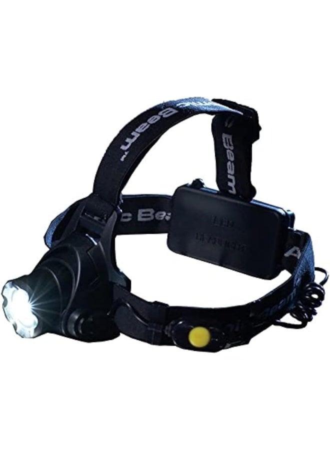 Super Bright Headlamp, USB Rechargeable Led Head Lamp, Zoomable Waterproof Headlight with 3 Modes and Adjustable Headband, Hard Hat Light Perfect for Camping, Outdoors, Hunting, Running - Image 1
