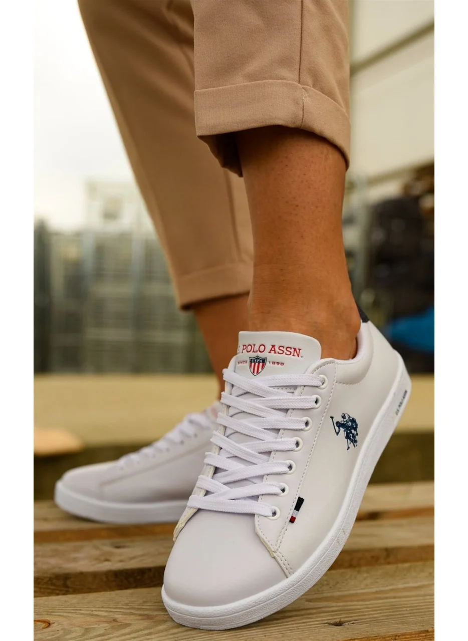 U.S. Polo Assn. Base. Polo Assn. Franco White Women's Sports Sneaker Shoes V8