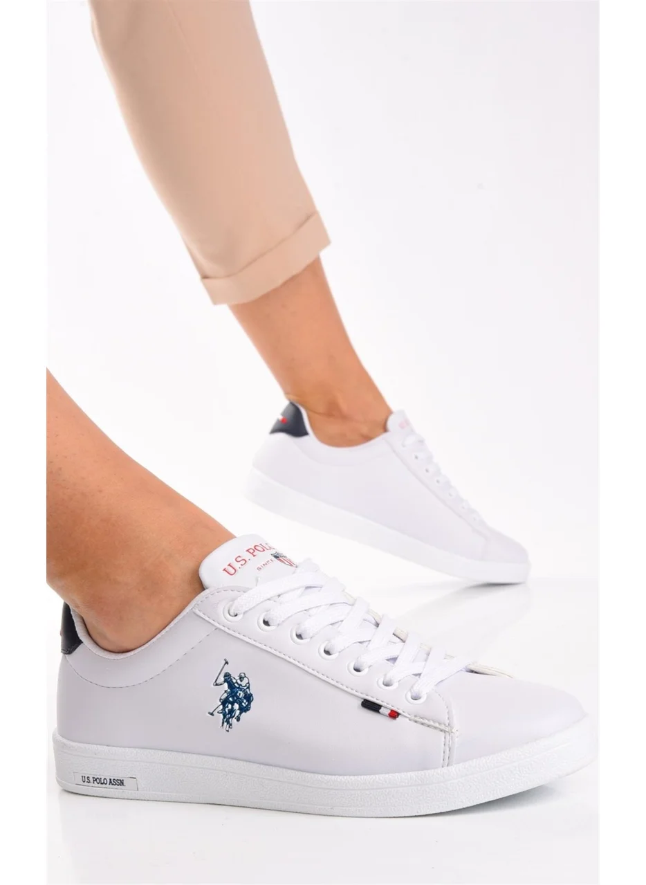 U.S. Polo Assn. Base. Polo Assn. Franco White Women's Sports Sneaker Shoes V8
