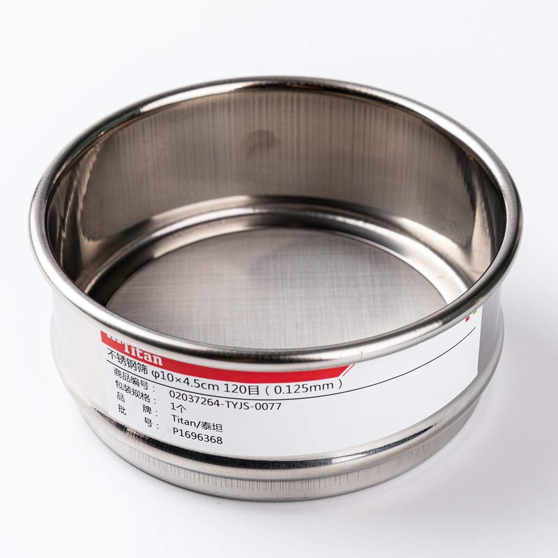 ADAMAS-BETA φ10×4.5cm 130 Mesh 304 Stainless Lab Sieves Economy Test Sieve 304 Stainless Steel Wire Cloth（0.112mm） - Image 2