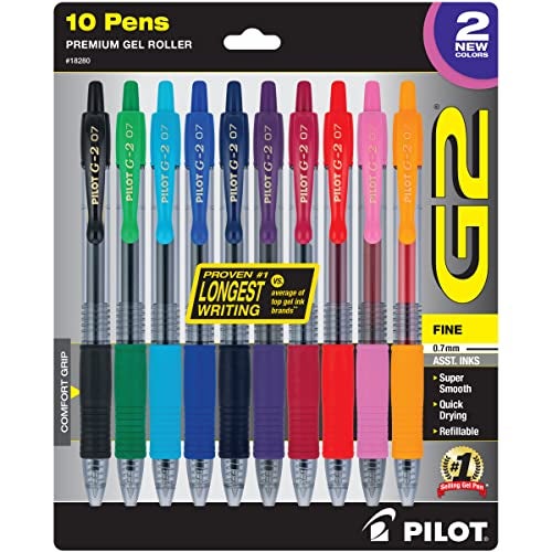 PILOT G2 Limited Edition Harmony Ink Collection Retractable Gel Pens, 0.7mm Fine Point, Gel Pen Set, Assorted Ink, G2 Gel Pen - Ideal for School, Journaling, and Office Writing - Image 1
