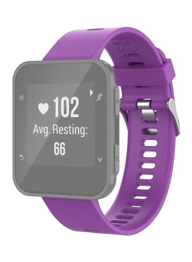 NIBEMINENT Silicone Wrist Strap For Garmin ForeAthlete 35J / Forerunner Purple - Image 1