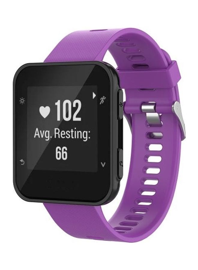 NIBEMINENT Silicone Wrist Strap For Garmin ForeAthlete 35J / Forerunner Purple - Image 5