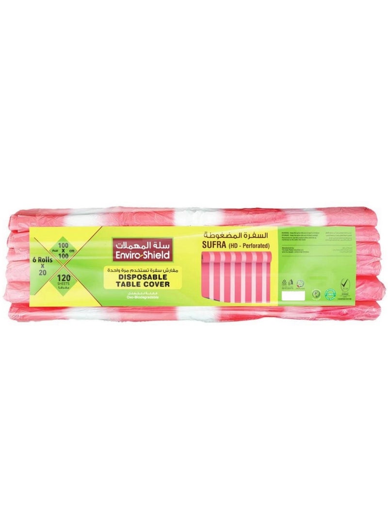 EnviroShield Plastic Sufra Rolls 100 X 100 Cm 120 Pc. - Image 1