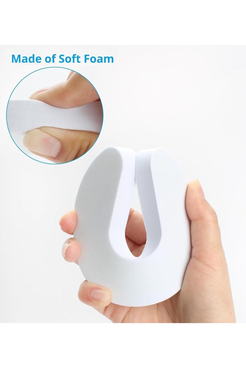 6 Pack Child Safety Door Guard, Soft Durable Foam Door Stopper, Prevents Finger Injuries & Slamming, for Home, Kids, Pets for All Doors (White) - Image 5
