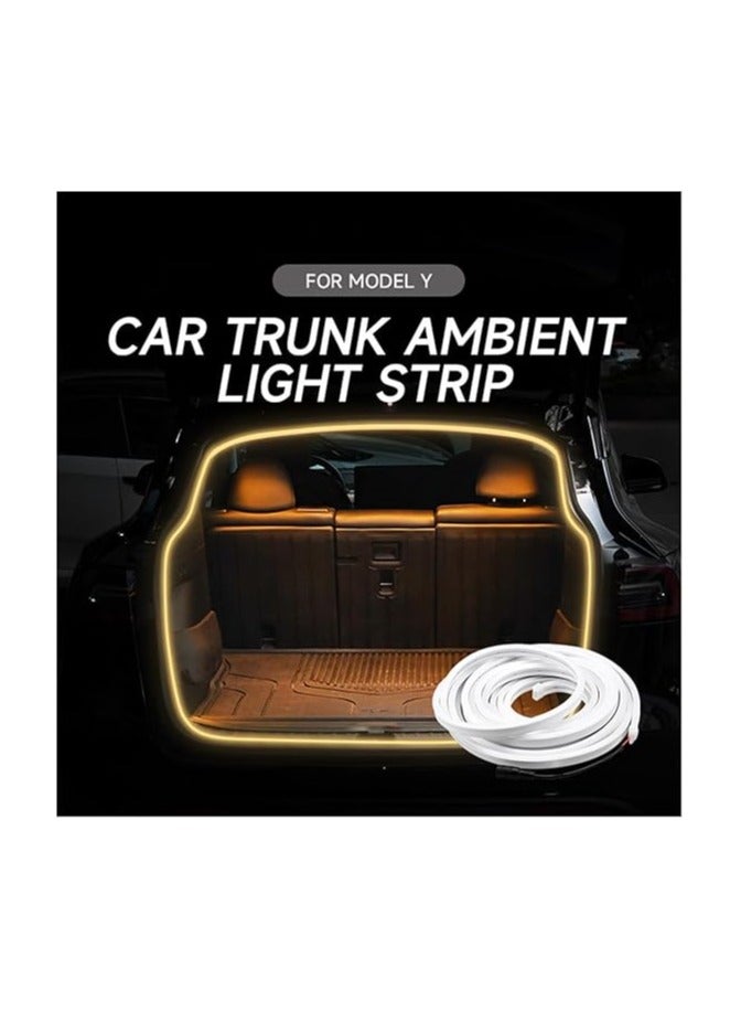 Loquat Trunk Ambient Light Compatible For Tesla Model Y LED Strip Rear Trunk Tailbox Neon Waterproof Flexible Car Interior Accessories 2021-2023 - Image 2
