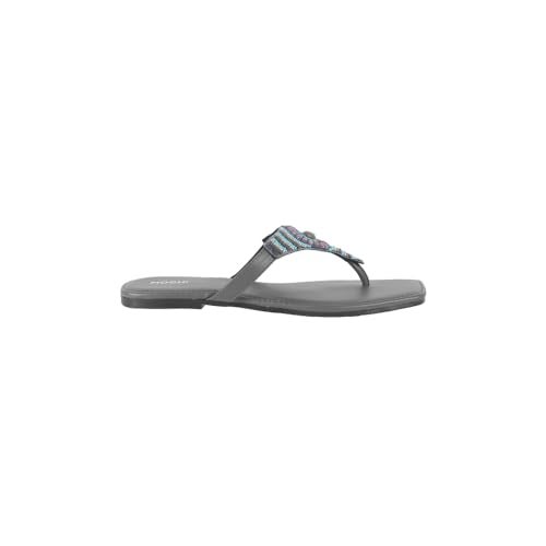 Mochi Women Grey Flat Slip-on Ethnicwear UK/5 EU/38 (32-1051) - Image 4