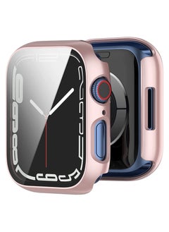 Generic 2 In 1 PC Case + Film For Apple Watch Series 7 (41mm) - Rose Gold  - Image 1