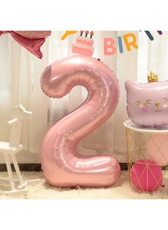 Party 2th birthday party decoration cat theme decoration balloon pink balloon - Image 2