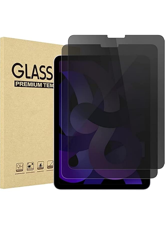 Procases 2 Pack Ipad Air 5Th 2022 Ipad Air 4Th 2020 Ipad Pro 11 4Th 2022 3Rd 2021 2Nd 2020 1St 2018 Privacy Screen Protector Anti Spy Tempered Glass For 10.9 Ipad Air 5 4 Ipad Pro 11 Inch 4 3 2 1 - Image 1