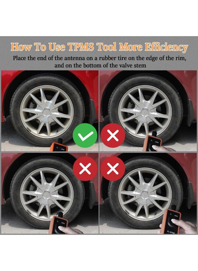 Middrivr Auto Tire Pressure Monitor System Sensor, EL-50448 TPMS Activation Tool OEC-T5, Auto Reset and Relearn Tool for Buick, Cadillac, Chevy, GMC - Image 5