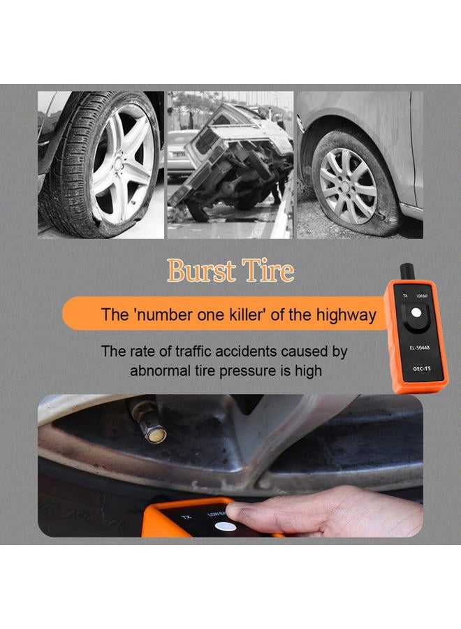 Middrivr Auto Tire Pressure Monitor System Sensor, EL-50448 TPMS Activation Tool OEC-T5, Auto Reset and Relearn Tool for Buick, Cadillac, Chevy, GMC - Image 4