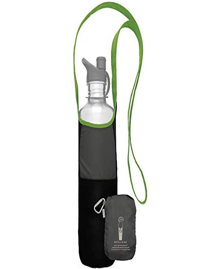 ChicoBag rePETe Water Bottle Sling w/Strap, Carabiner Clip, Built-In Pouch, & Convenient Pockets | Eco-Conscious | Perfect for Walks, Hikes, Outdoor Festivals | Limestone (Pack of 2) - Image 2