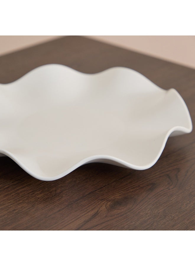 Home Box صينية ديكور سيراميكية مع كرات زخرفية طبيعية - Image 3