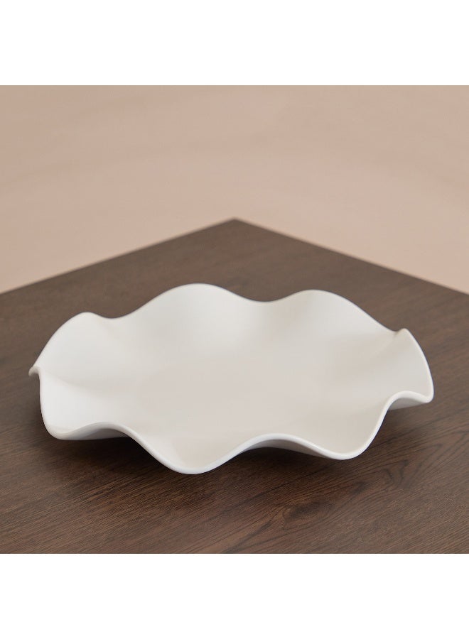 Home Box صينية ديكور سيراميكية مع كرات زخرفية طبيعية - Image 2