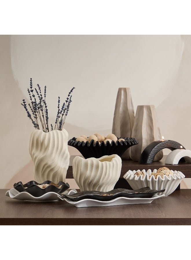 Home Box صينية ديكور سيراميكية مع كرات زخرفية طبيعية - Image 4