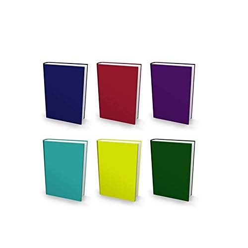 Book Sox Stretchable Book Cover Jumbo 6 Ultra Color Value Pack Fits Most Hardcover Textbooks up to 9 x 11 AdhesiveFree Nylon Fabric School Book Protector Easy to Put On Jacket Wash ReUse