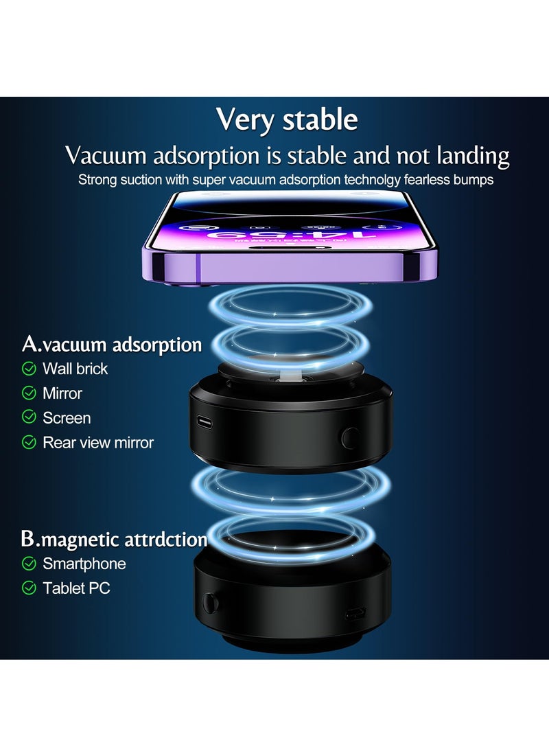 SOLARAE Magnetic Car Suction Cup Holder Mount,360¬∞Rotation Magnetic Car Cell Phone Holder,Suction Cup Car Phone Mount,Universal Adjustable Windshield Dashboard Mobile Phone Holder - Image 4