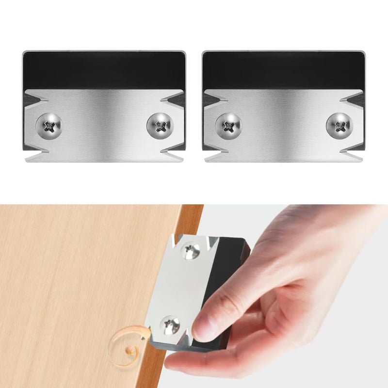 Serplex ® 2PCS آلة تقليم حواف وبلانر يدوي، شفرة من الفولاذ المقاوم للصدأ، بلانر حواف مزدوج الرأس لقطع الزوائد، التحدب وإزالة الزوائد، أداة محمولة للأعمال الخشبية والحرف الجلدية، آلة حواف مدمجة - Image 1