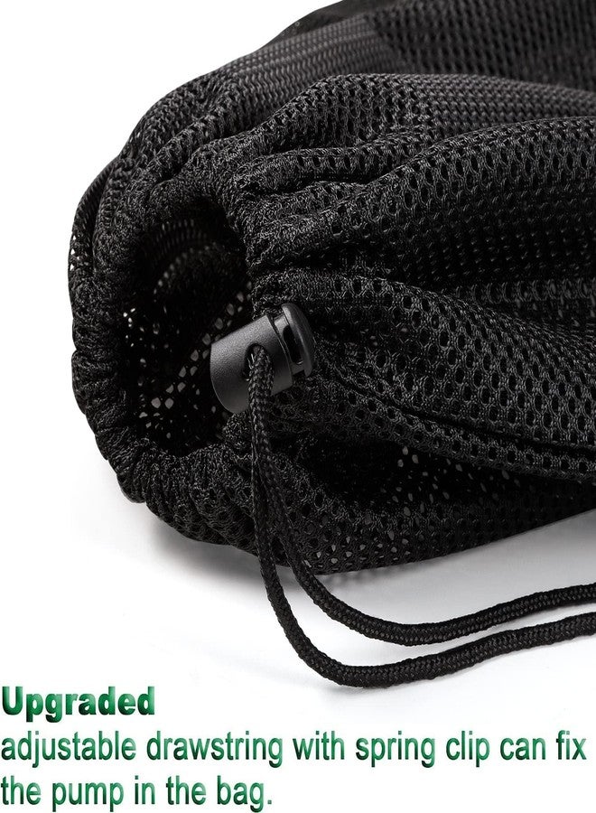 Hecaty 2 Pcs 12.2" x 15.9" Pump Barrier Bag, Pond Pump Filter Bag, Black Media Bag Large Pump Mesh Bag for Outdoor Water Ponds Filters (2Pcs-12.2"x 15.9") - Image 4