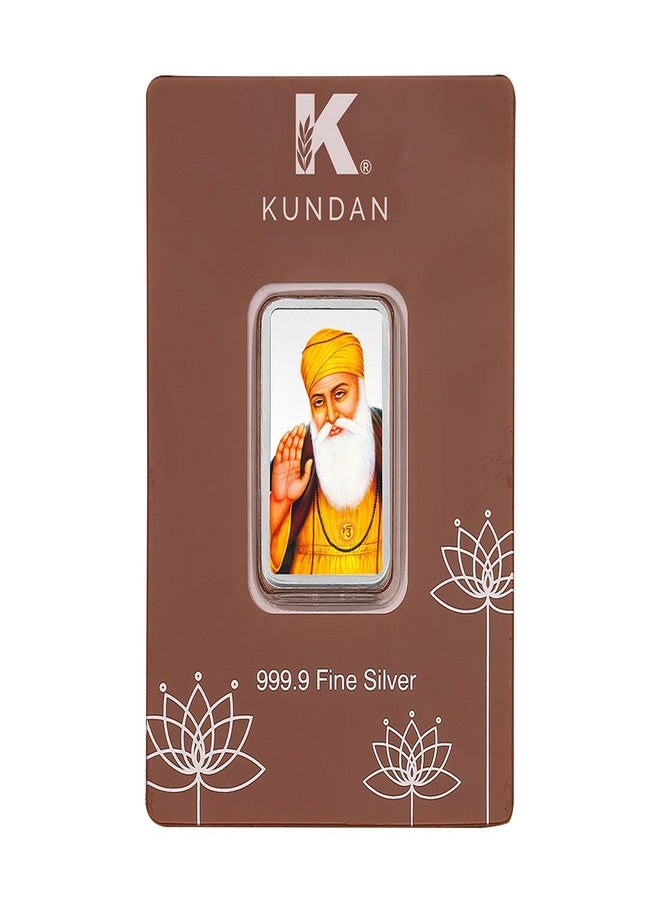 Kundan 20g (999.9) Gurunanak Dev Silver Colour Bar - Image 3