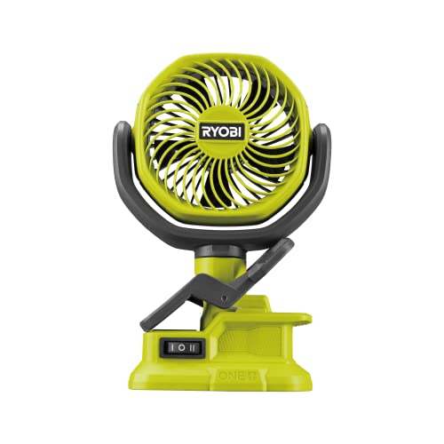 RYOBI RCF180 18V ONE Cordless 10cm Clamp Fan Bare Tool Hyper Green