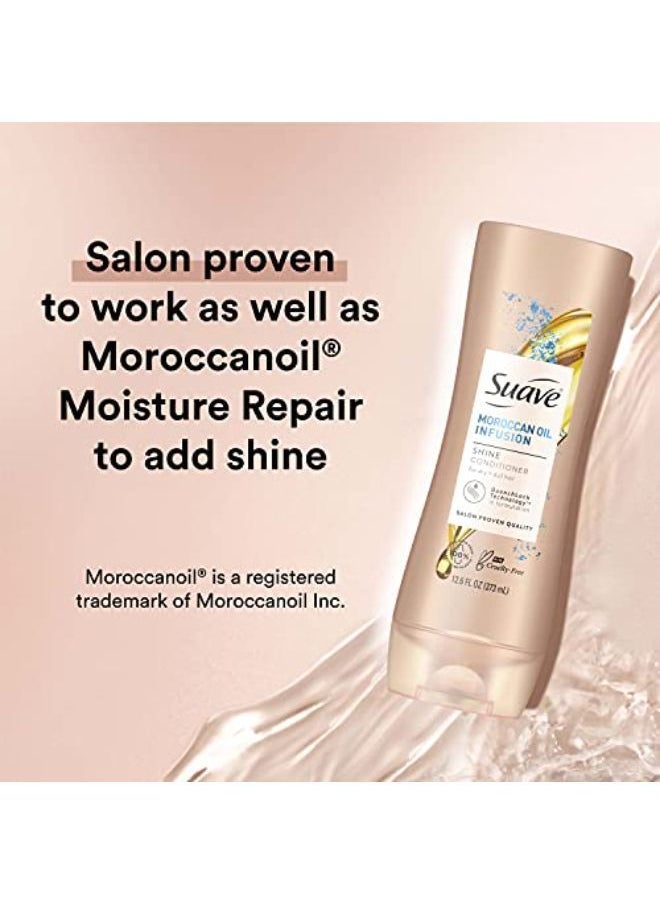 Suave Suave Professionals Shine Conditioner, Moroccan Infusion, 12.6 Oz  - Image 4