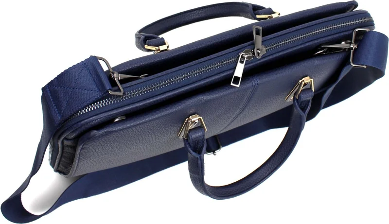 Derise Club Women's Navy Blue Suspended File Document 13 & 14 inch Laptop and Briefcase