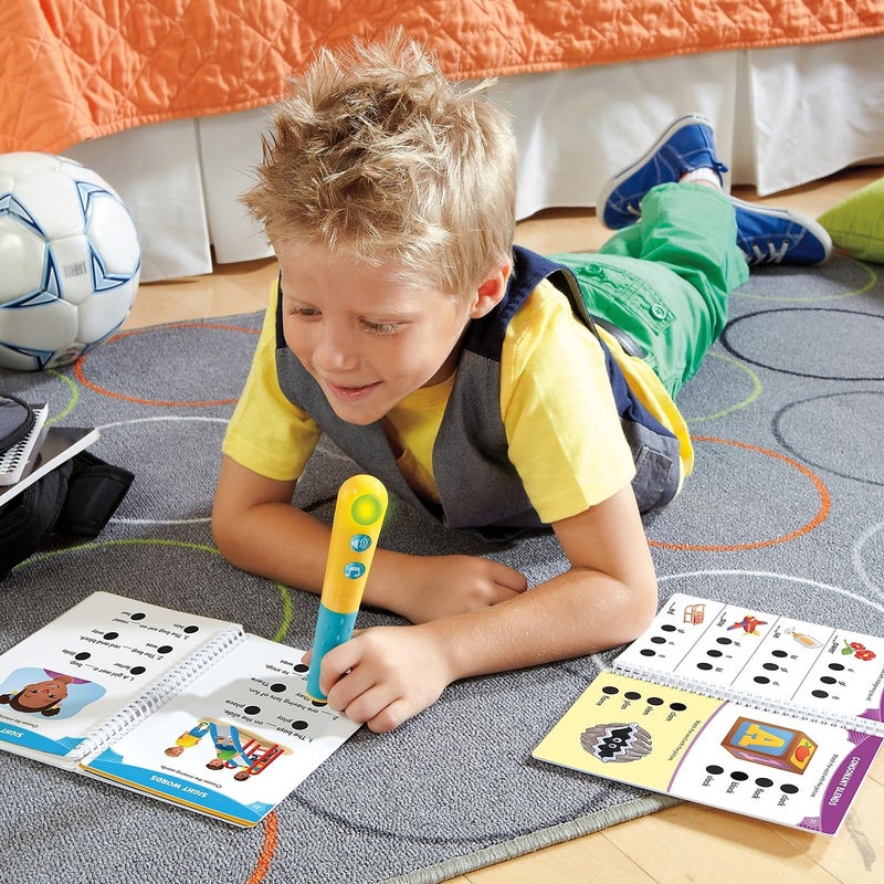 Educational Insights Hot Dots Jr. Let's Master 1st Grade Reading Set - 1st Grade Workbooks with Interactive Pen, Homeschool Learning Activities, Learn to Read Activity Books for Kids Ages 6+ - Image 2