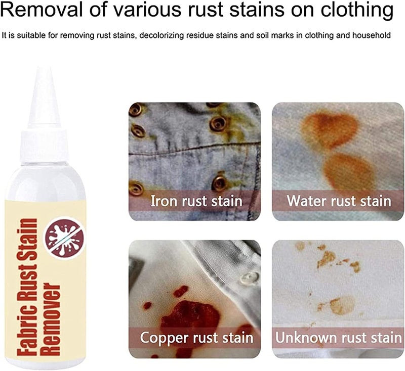 comfrt Emergency Stain Rescue Stain Remover,Fabric Rust Stain Remover Strong Clothes Rust Remover,Waterless Clothing Cleaner,Quick And Easy Dirt Spot Removal for Laundry (30ml, 2PCS) - Image 5