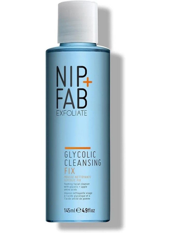 NIP+FAB Nip + Fab منظف رغوي مثبت بحمض الجليكوليك للوجه مع زيت الزيتون، مقشر ومجدد للسطح، غسول رغوي منظف للوجه للتقشير، توحيد لون البشرة، تفتيح الخطوط الدقيقة والتجاعيد، - Image 1