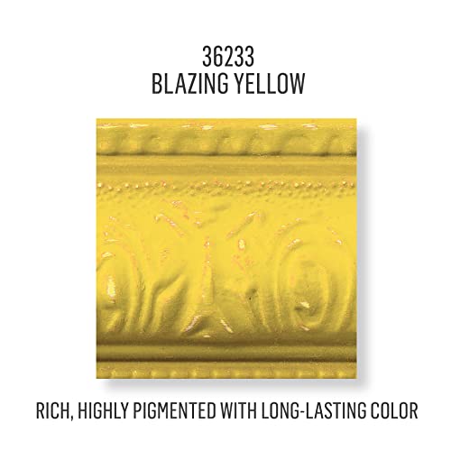 FolkArt Assorted Home Décor Acrylic Chalk Paint For Crafts, Blazing Yellow 8 fl oz Ultra Matte Acrylic Chalk Paint, Art Supplies With An Ultra Matte Finish, 36233 - Image 2