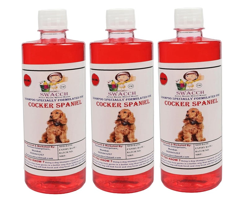 Swacch Shampoo Specially Formulated for Cocker Spaniel 500ml Pack of 3 Jasmine - Image 2
