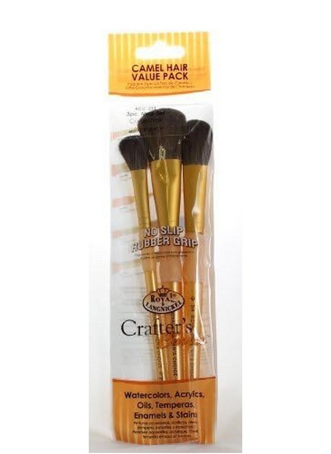Royal & Langnickel Brush Set Camel 3/Pkgmop  - Image 2