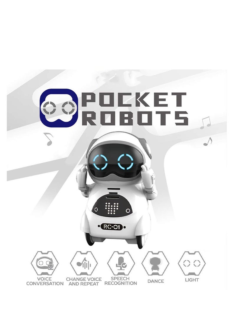 general Cute Interactive Pocket Robot Pets for Kids - Rechargeable Smart Talking Robots with Voice Recognition, Singing, Dancing, and Storytelling Features. Perfect Mini Robot Companion! - Image 4