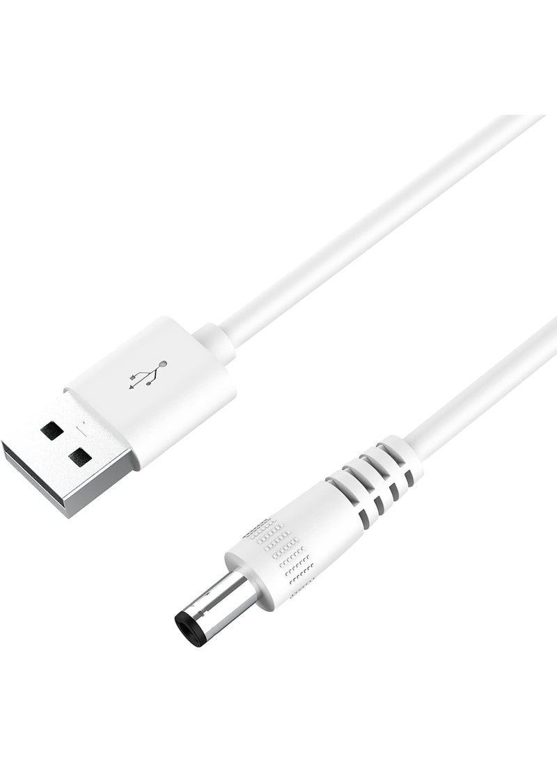 DEIOVWXS DEIOVWXS Lighted Makeup Mirror Replacement Charging Cable, DC 5.5 * 2.1 mm Switching Connector Charging Cord, 1A, 3.2ft 